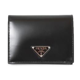 プラダ BI-FOLD WALLET 二つ折り財布 / ブラック